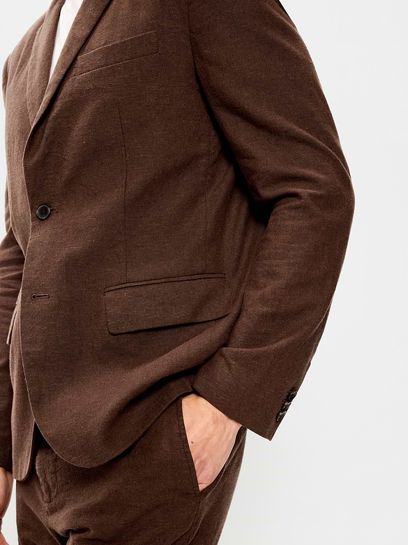 Relaxed Unlined Linen-Blend Blazer
