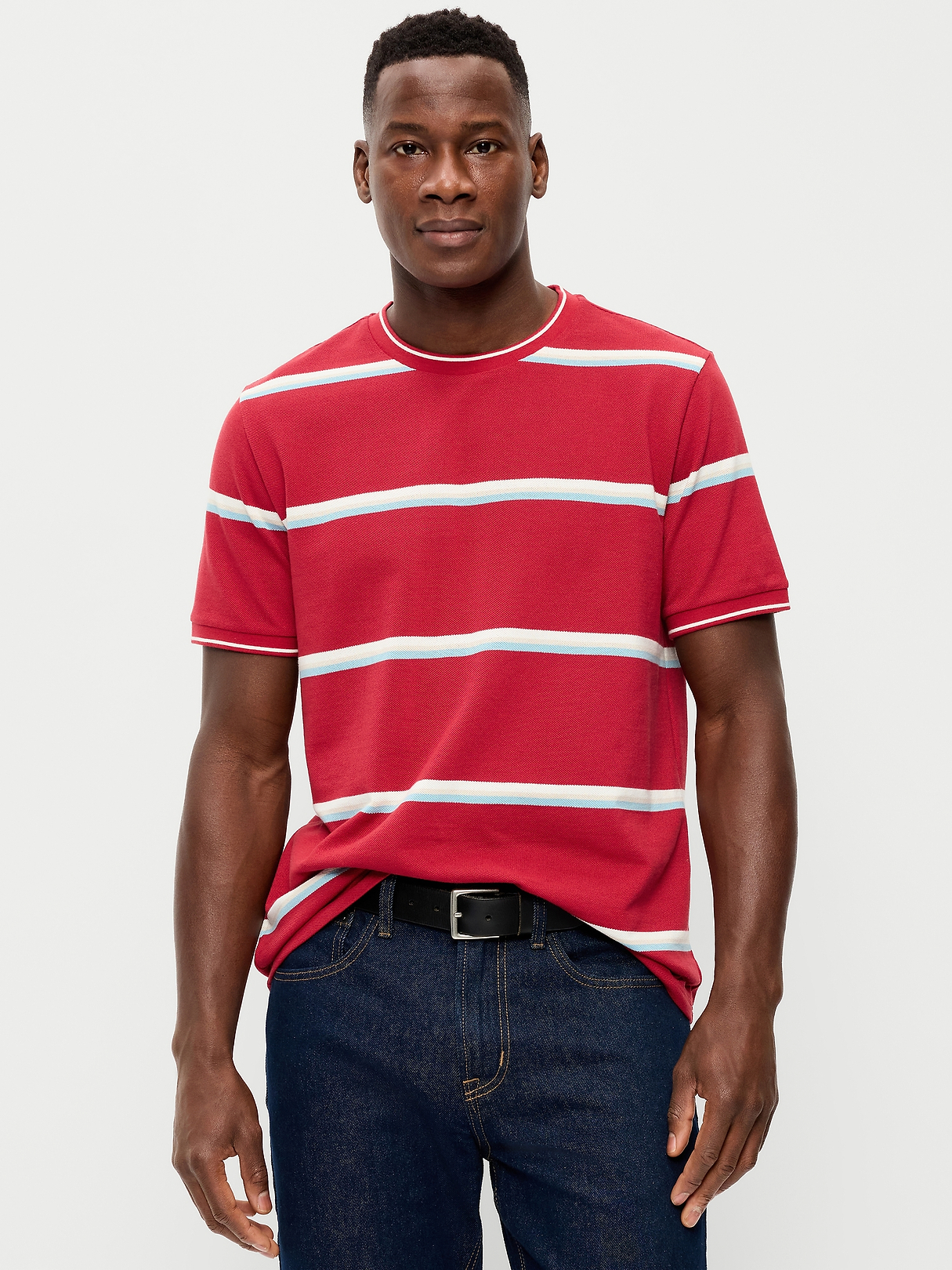 Crew-Neck Pique T-Shirt | Old Navy