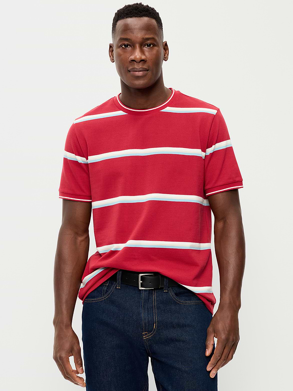 Crew-Neck Pique T-Shirt