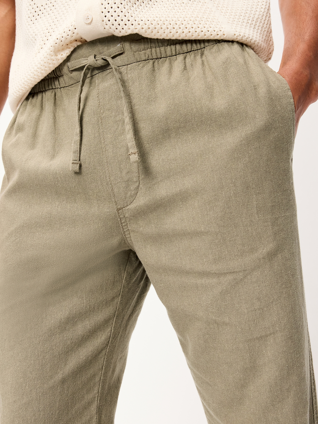 90's Straight-Fit Linen-Blend Pants | Old Navy