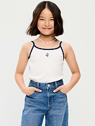 Image number 1 showing, Fitted Graphic Cami for Girls