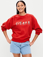 Image number 1 showing, Oversized Raglan Graphic Sweatshirt