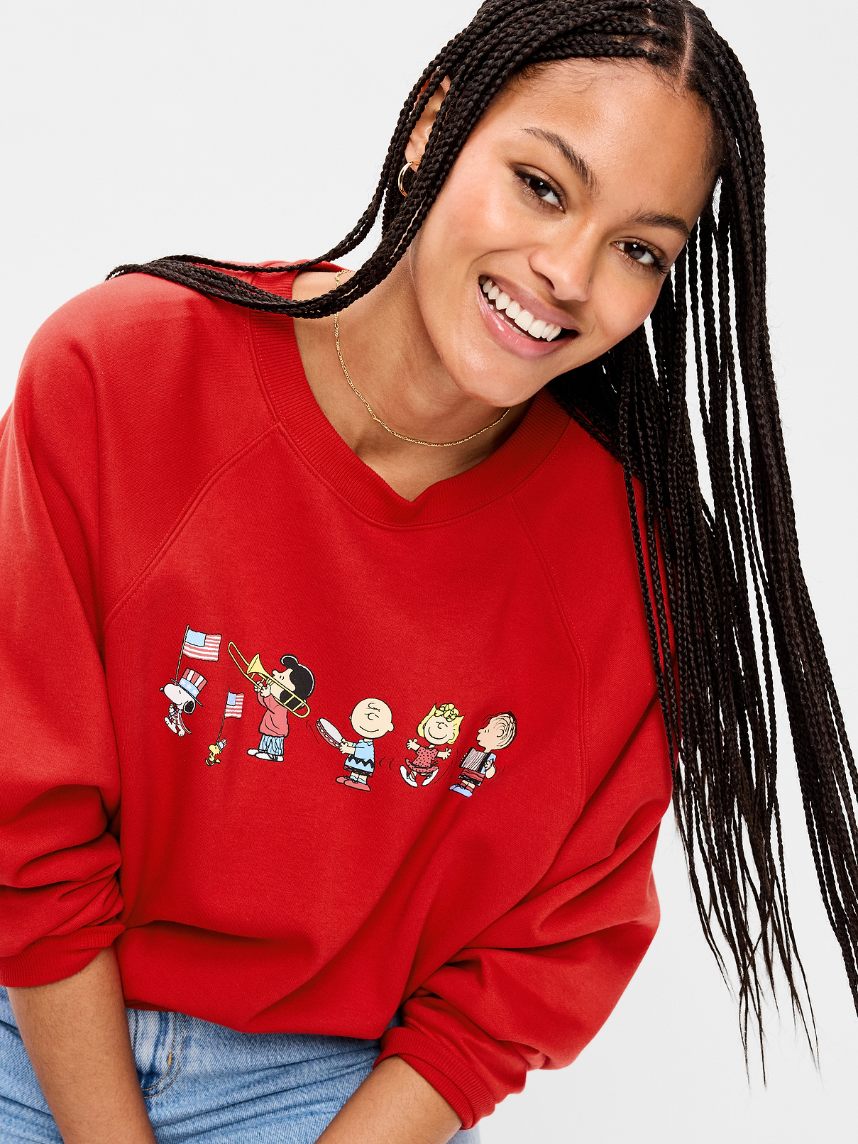 Image number 3 showing, Oversized Raglan Graphic Sweatshirt