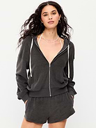 Image number 1 showing, Terry Cloth Full-Zip Hoodie Sweatshirt