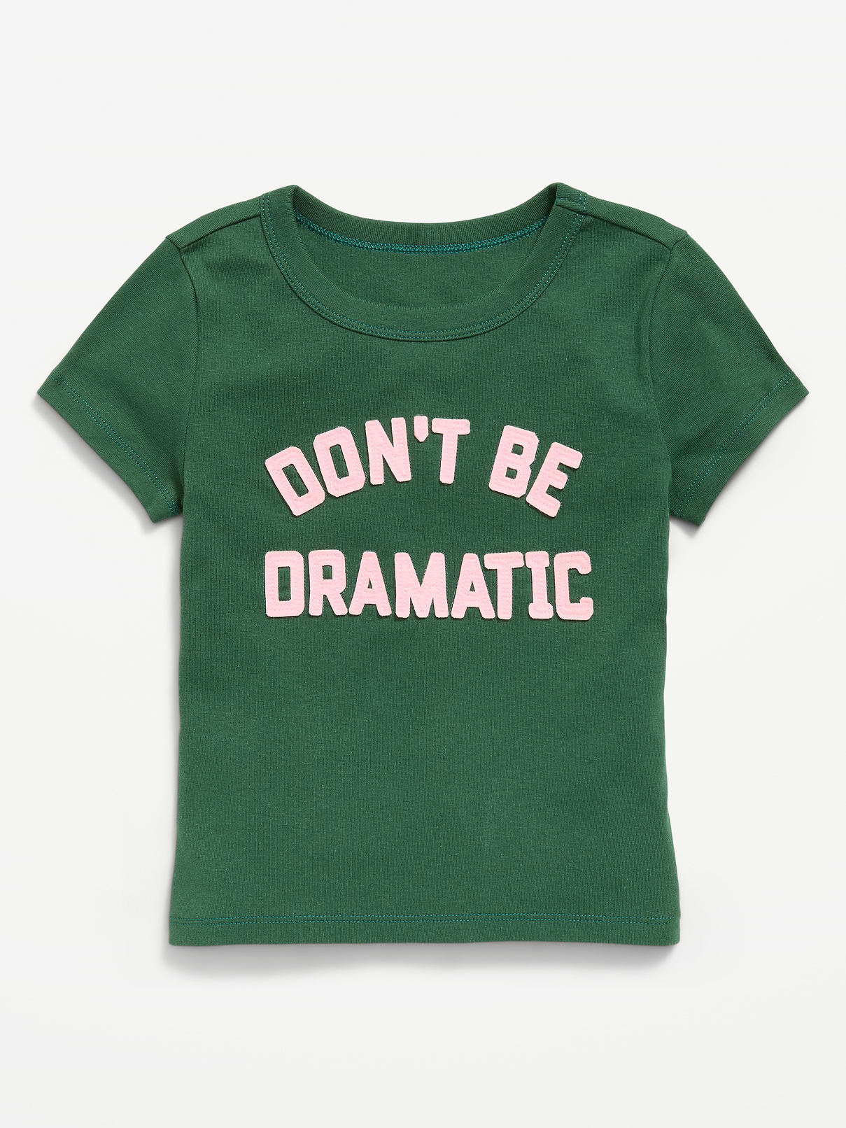 Image number 1 showing, Fitted Short-Sleeve T-Shirt for Girls