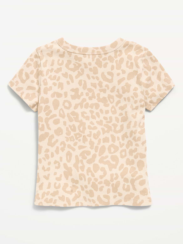 Fitted Short-Sleeve T-Shirt for Girls