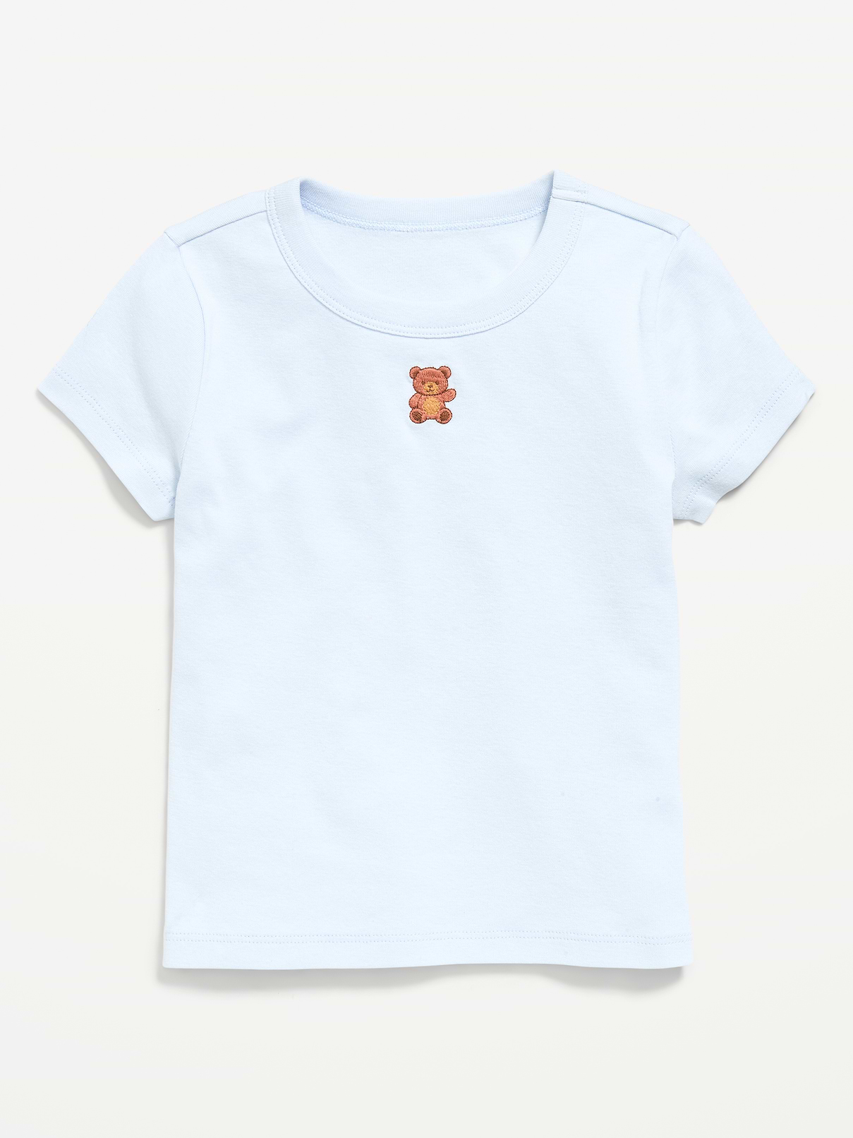 Image number 1 showing, Fitted Short-Sleeve T-Shirt for Girls