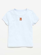 Image number 1 showing, Fitted Short-Sleeve T-Shirt for Girls