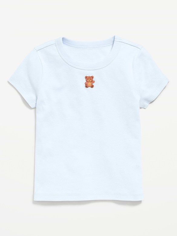 Fitted Short-Sleeve T-Shirt for Girls