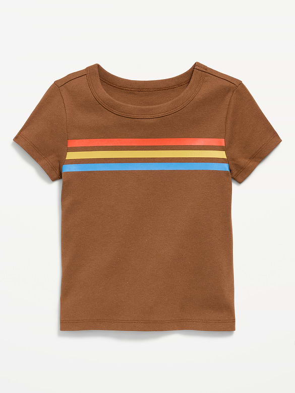 Fitted Short-Sleeve T-Shirt for Girls