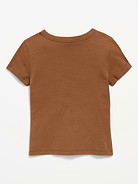 Image number 3 showing, Fitted Short-Sleeve T-Shirt for Girls
