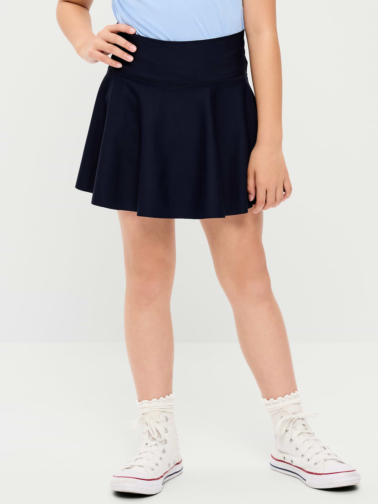 Image number 1 showing, High-Waisted PowerSoft Skort for Girls
