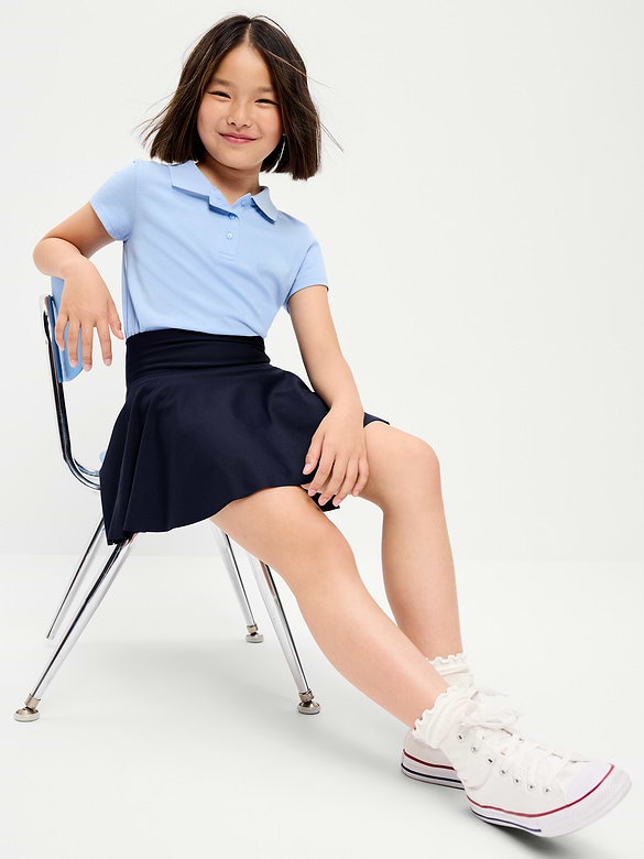 High-Waisted PowerSoft Skort for Girls