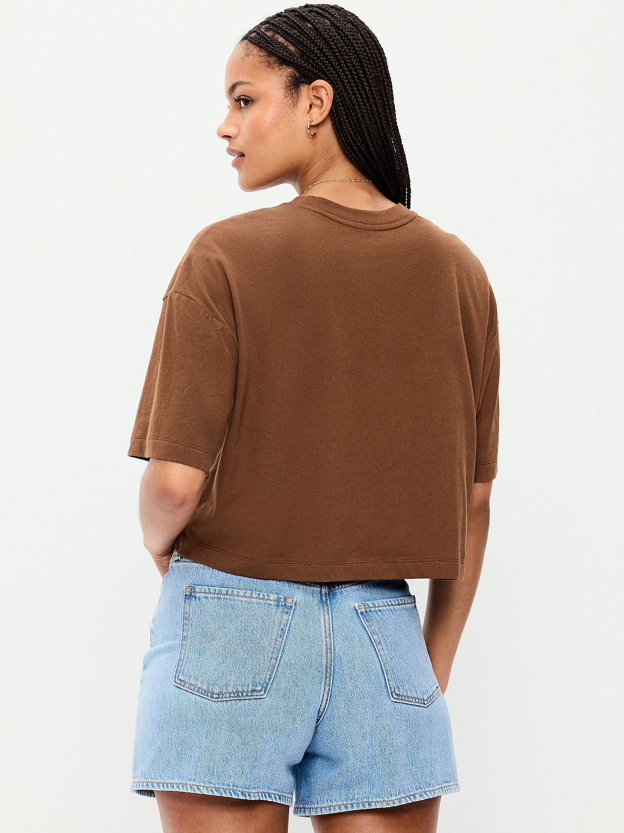 The Doors™ Crew-Neck Oversized Crop T-Shirt | Old Navy