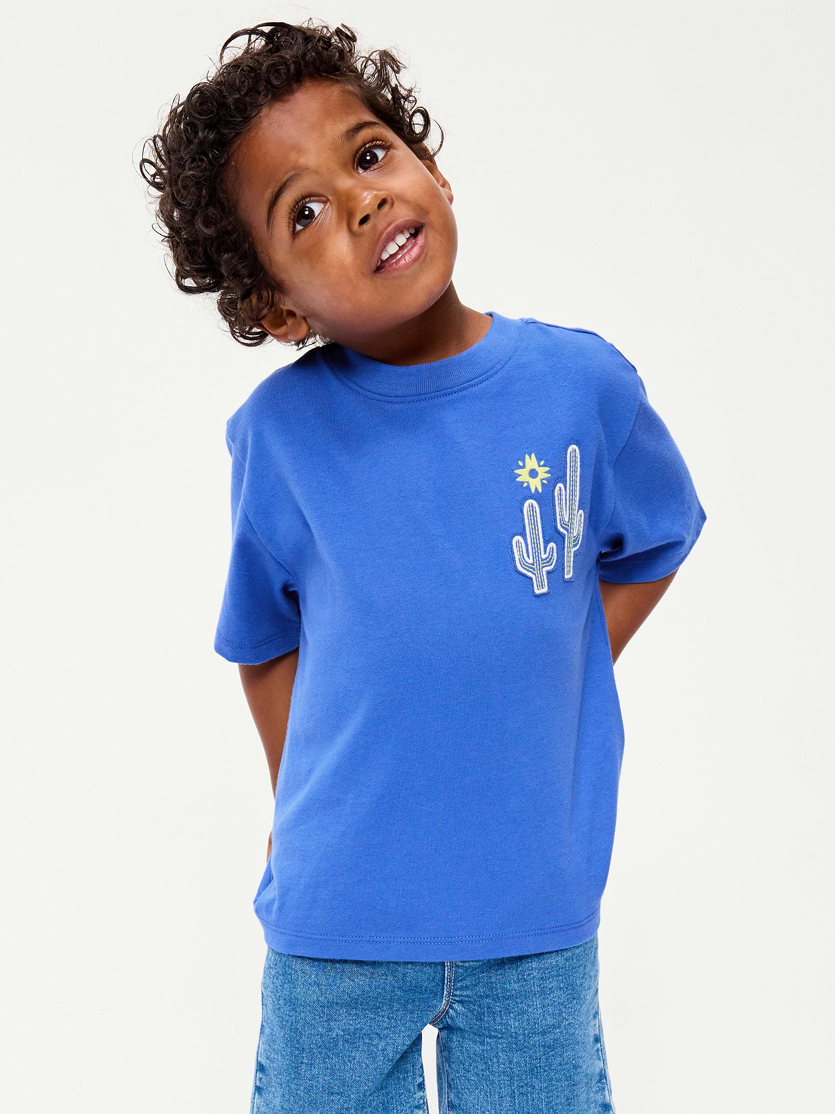 Image number 1 showing, Oversized Short-Sleeve Graphic T-Shirt for Toddler Boys