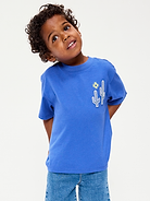 Image number 1 showing, Oversized Short-Sleeve Graphic T-Shirt for Toddler Boys