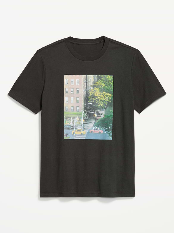 Soft-Washed Crew-Neck Graphic T-Shirt