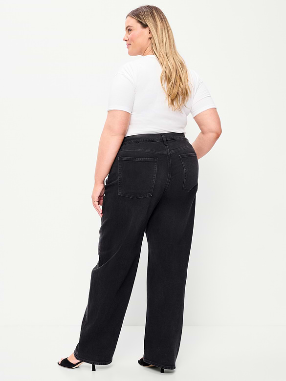 Low-Rise Loose Jeans