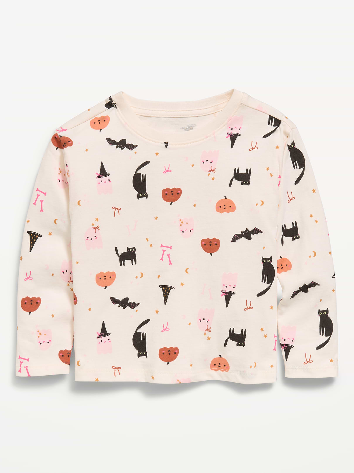 Image number 1 showing, Printed Long-Sleeve T-Shirt for Toddler Girls