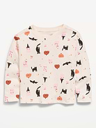 Image number 1 showing, Printed Long-Sleeve T-Shirt for Toddler Girls