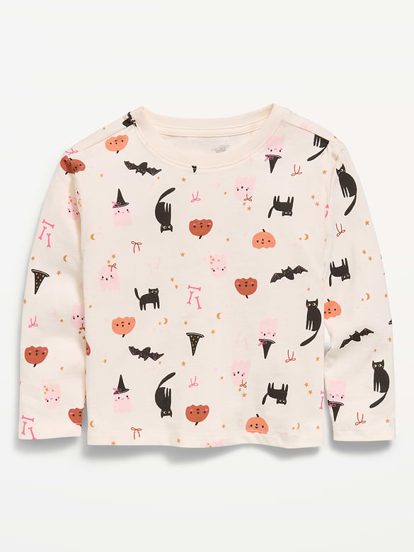 Printed Long-Sleeve T-Shirt for Toddler Girls