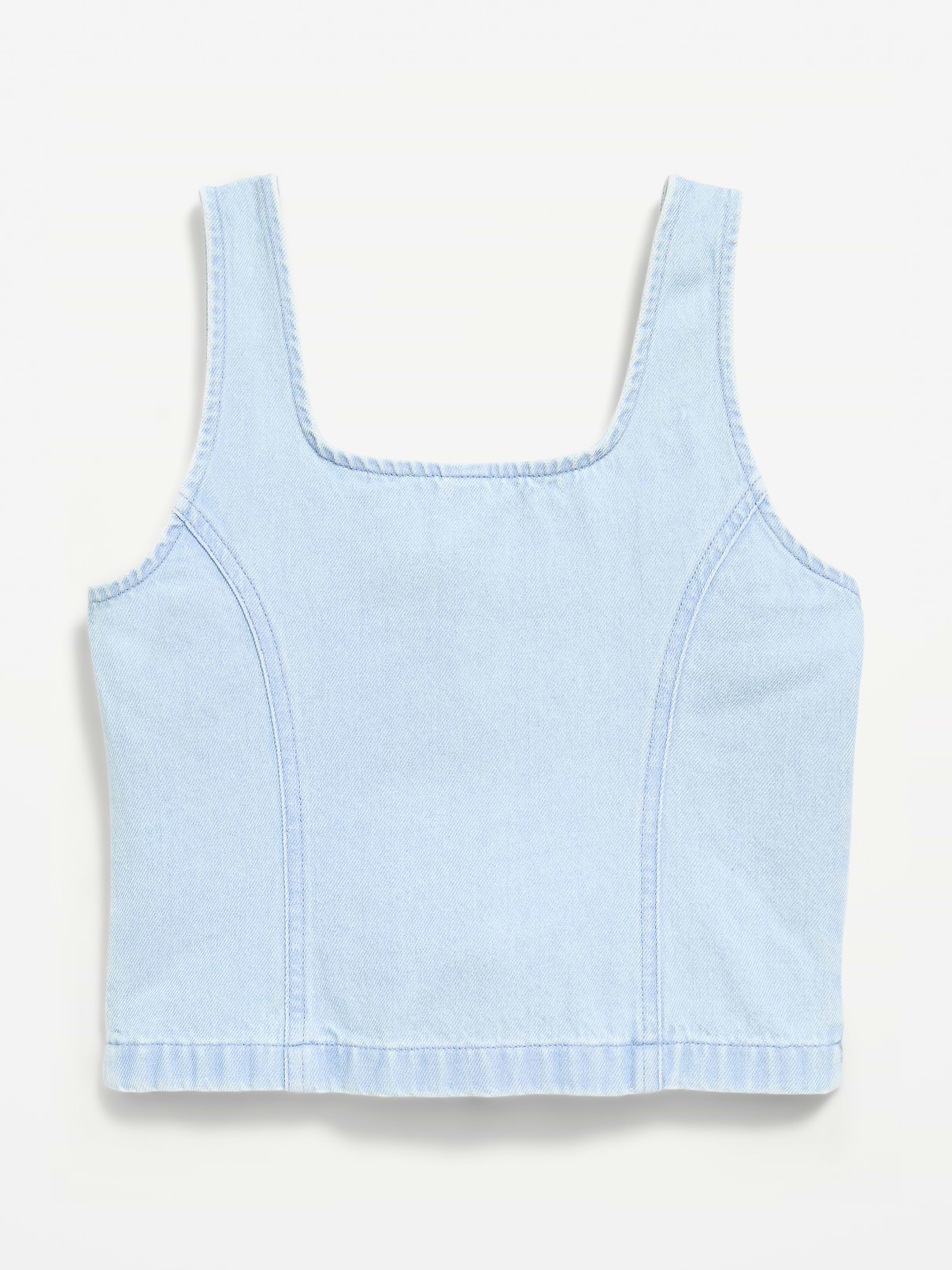Image number 3 showing, Button-Front Denim Tank Top for Girls