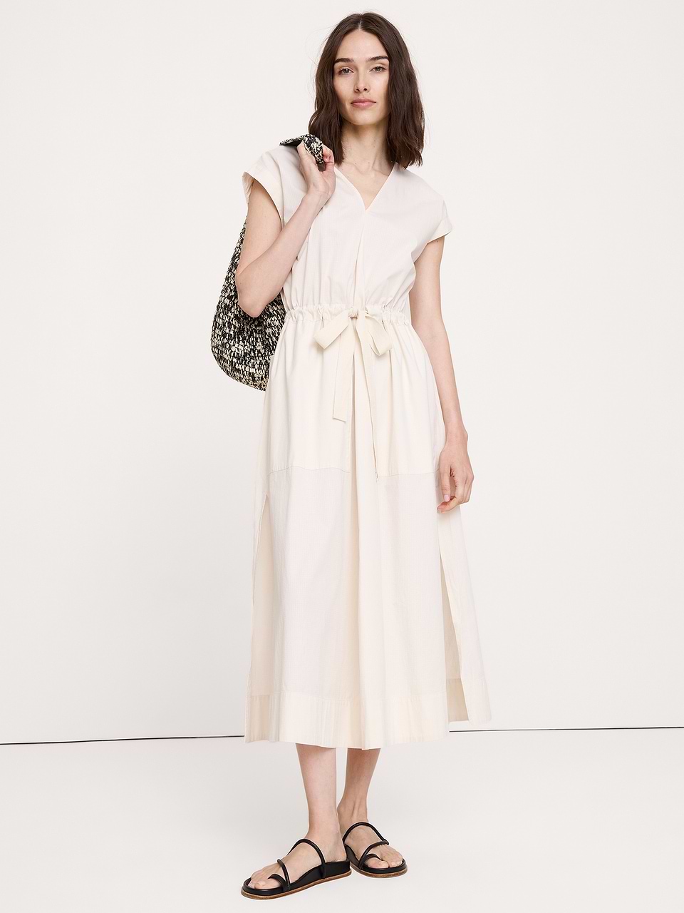 design dress shirt White with Black Contrast Designer Shirts Options:M mcqueen eveningwear Tammy Midi Dress Wash and dry dark