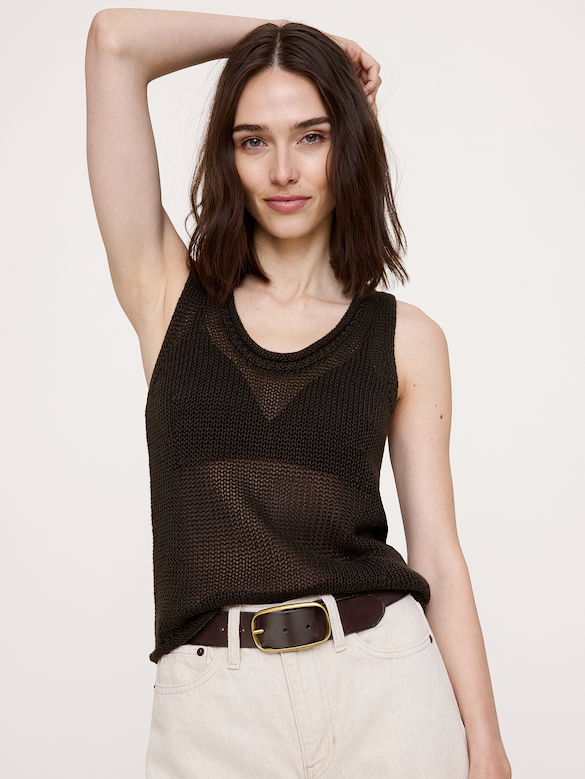 Ceinture en cuir à boucle ovale