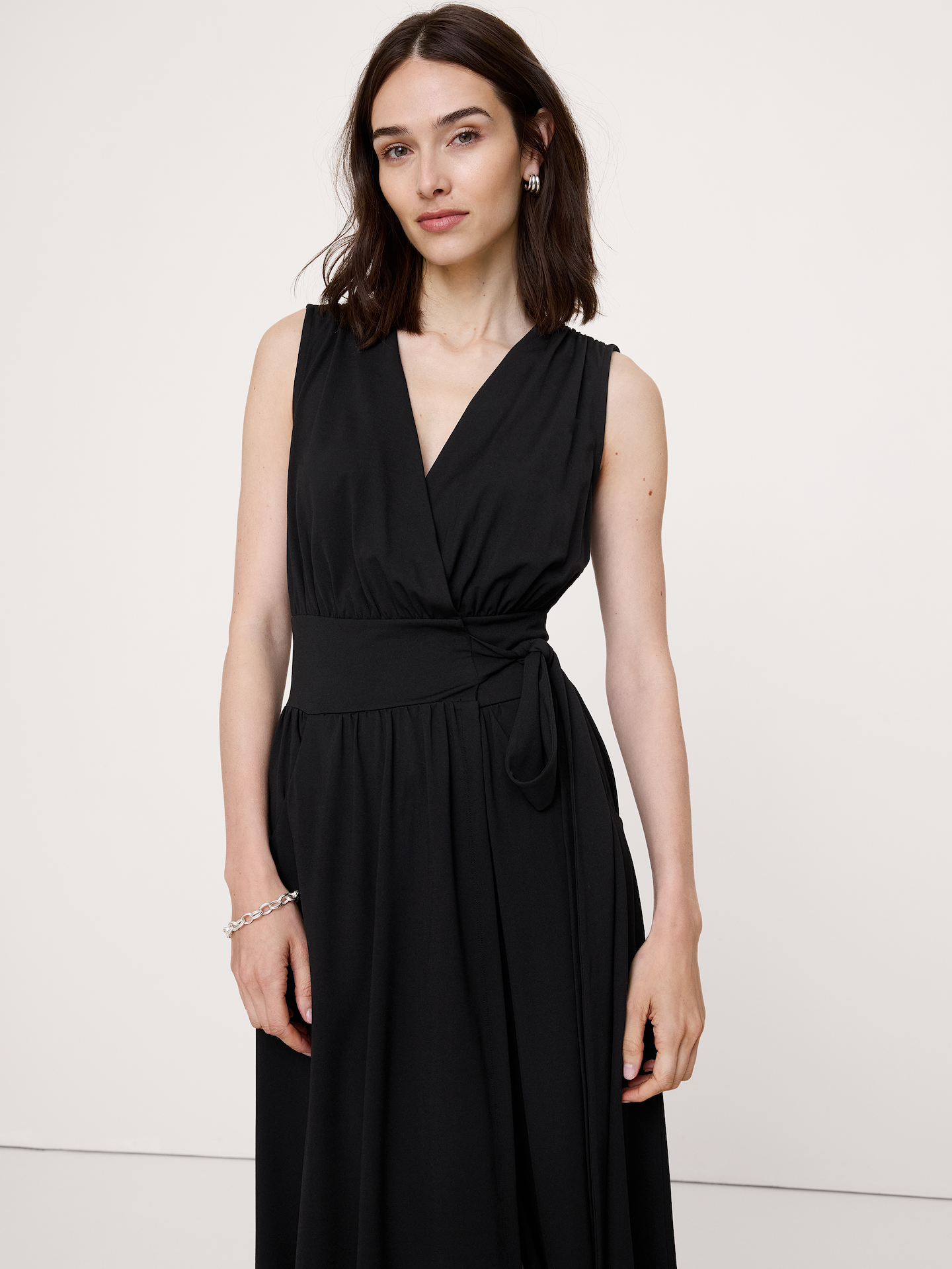 Image number 4 showing, Knit Wrap Maxi Dress