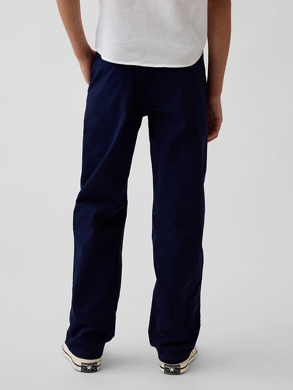 Kids Uniform Stretch Relaxed Straight Khakis