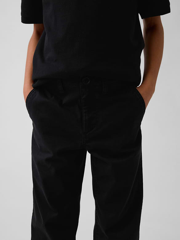 Kids Uniform Stretch Relaxed Straight Khakis