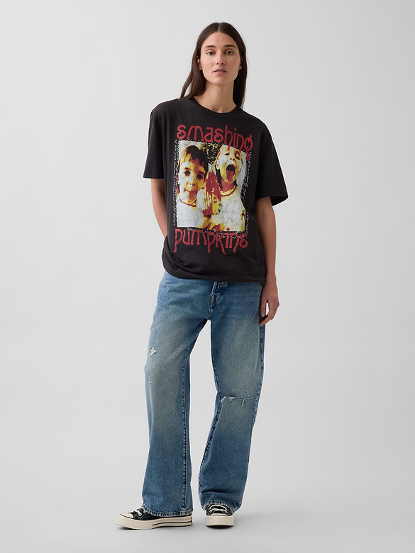 Smashing Pumpkins Relaxed Graphic T-Shirt