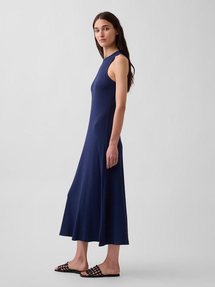 Image number 3 showing, Modern Rib Shelf-Bra Maxi Dress