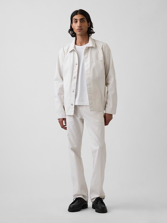 Canvas Relaxed Shirt Jacket
