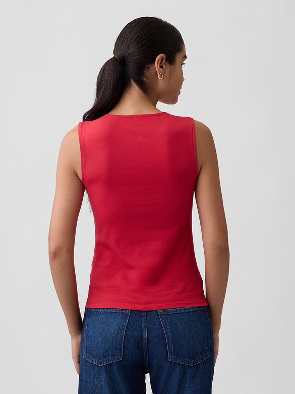 Squareneck Shell Tank Top