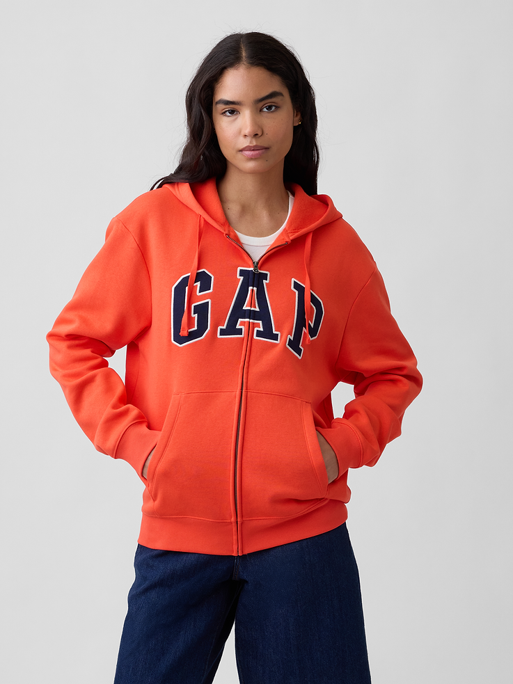 Image number 4 showing, Adult Relaxed Gap Logo Zip Hoodie