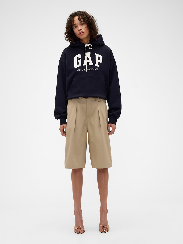 Image number 1 showing, Gap × Victoria Beckham High Rise Pleated Shorts