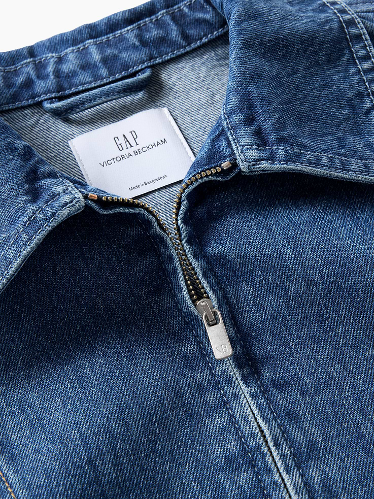 Image number 6 showing, Gap × Victoria Beckham Denim Zip Shirt