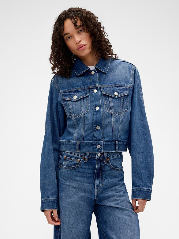 Gap × Victoria Beckham Relaxed Crop Denim Jacket
