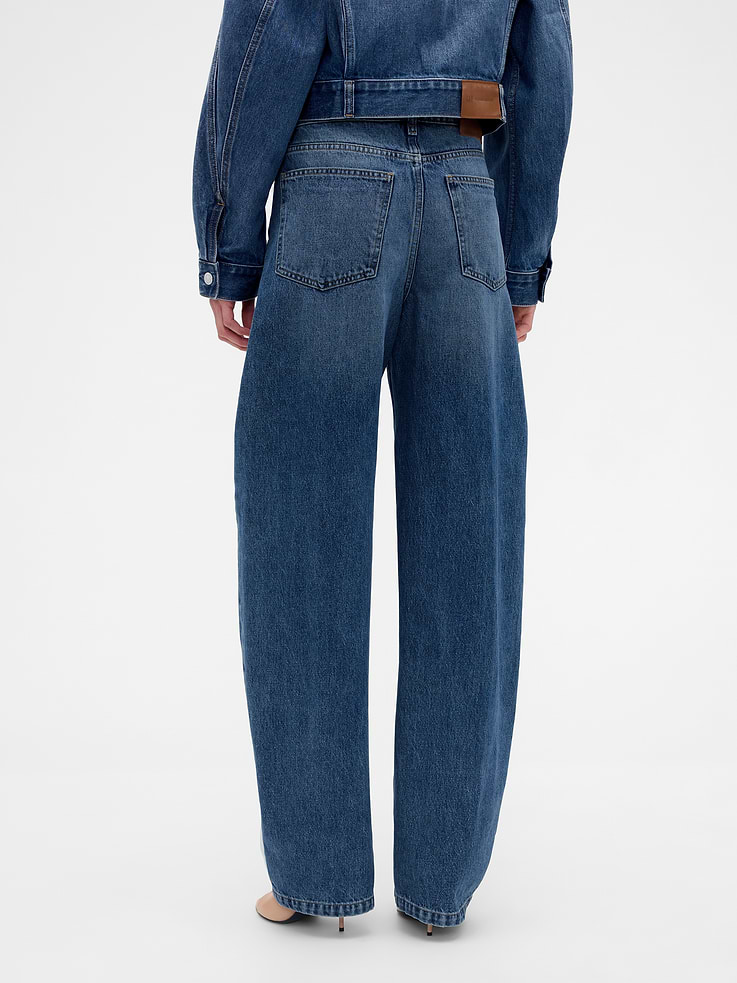 Image 5 of 9, Gap × Victoria Beckham High Rise Arc Jeans