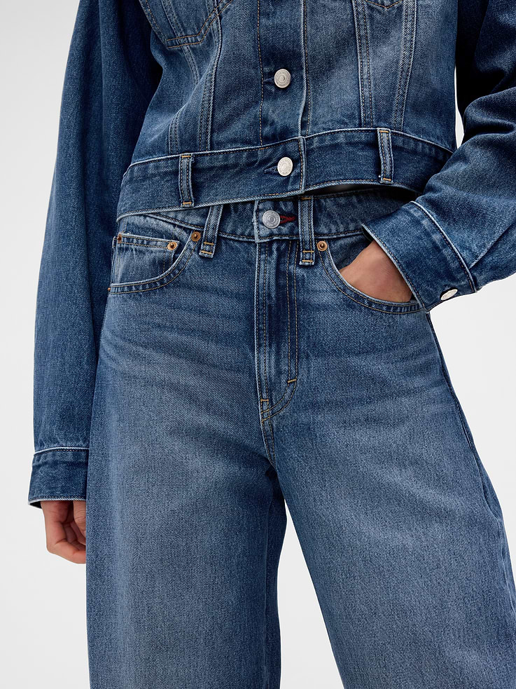 Image 6 of 9, Gap × Victoria Beckham High Rise Arc Jeans