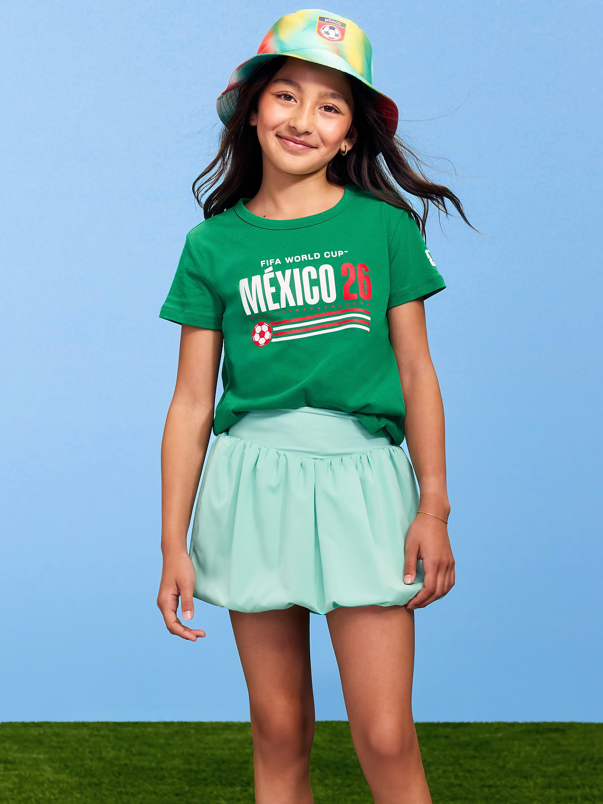 Image number 1 showing, FIFA World Cup 26™ Mexico Graphic T-Shirt for Girls