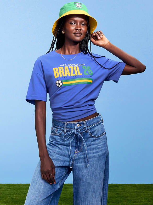 FIFA World Cup 26™ Brazil Vintage Crew-Neck T-Shirt for Women