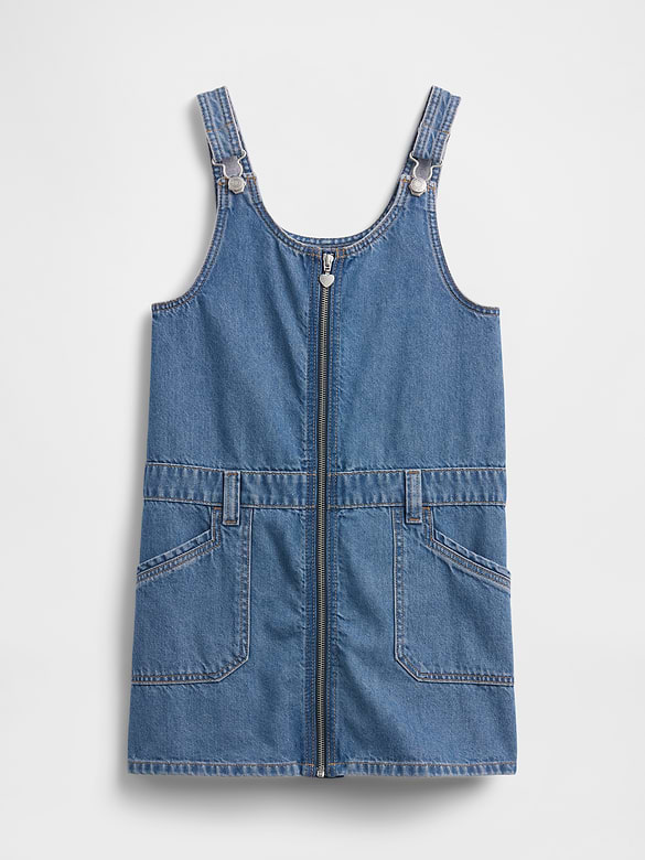 Kids Denim Zip Skirtall