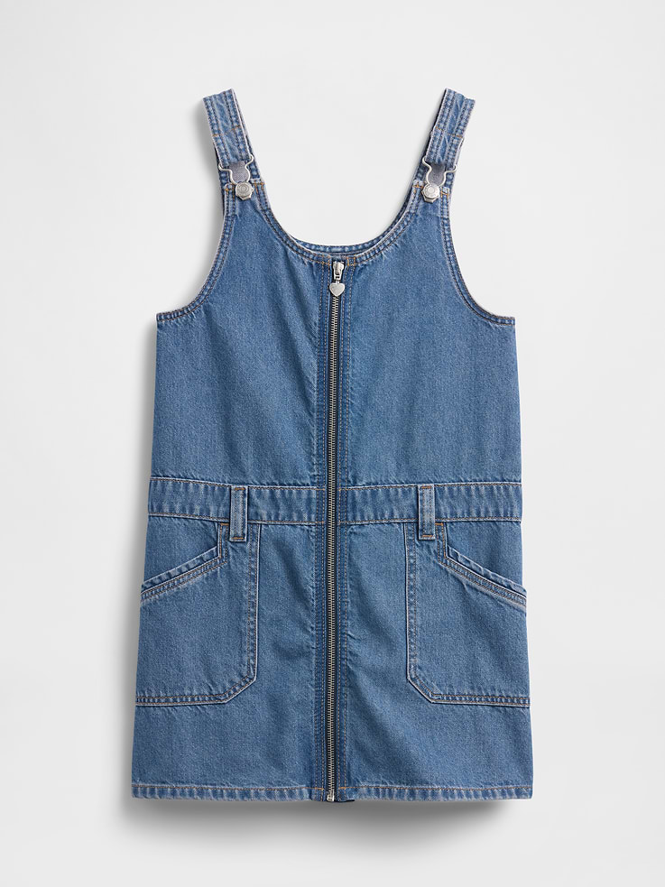 Image number 2 showing, Kids Denim Zip Skirtall
