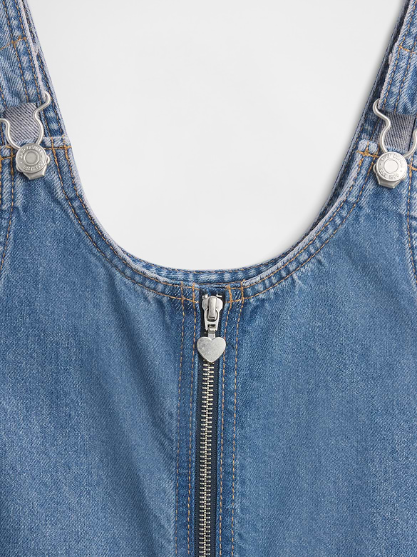 Kids Denim Zip Skirtall
