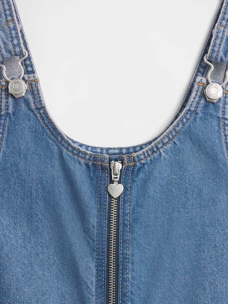 Image number 4 showing, Kids Denim Zip Skirtall
