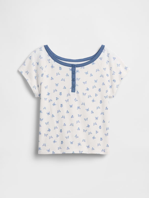 Kids Raglan Henley T-Shirt