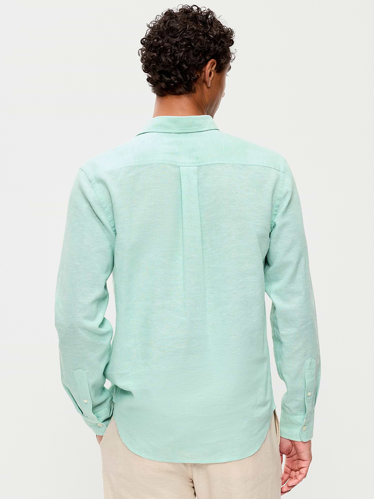 Image number 2 showing, Classic Fit Linen-Blend Shirt