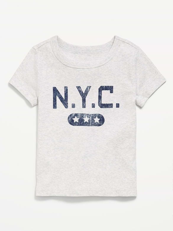 Fitted Short-Sleeve T-Shirt for Girls